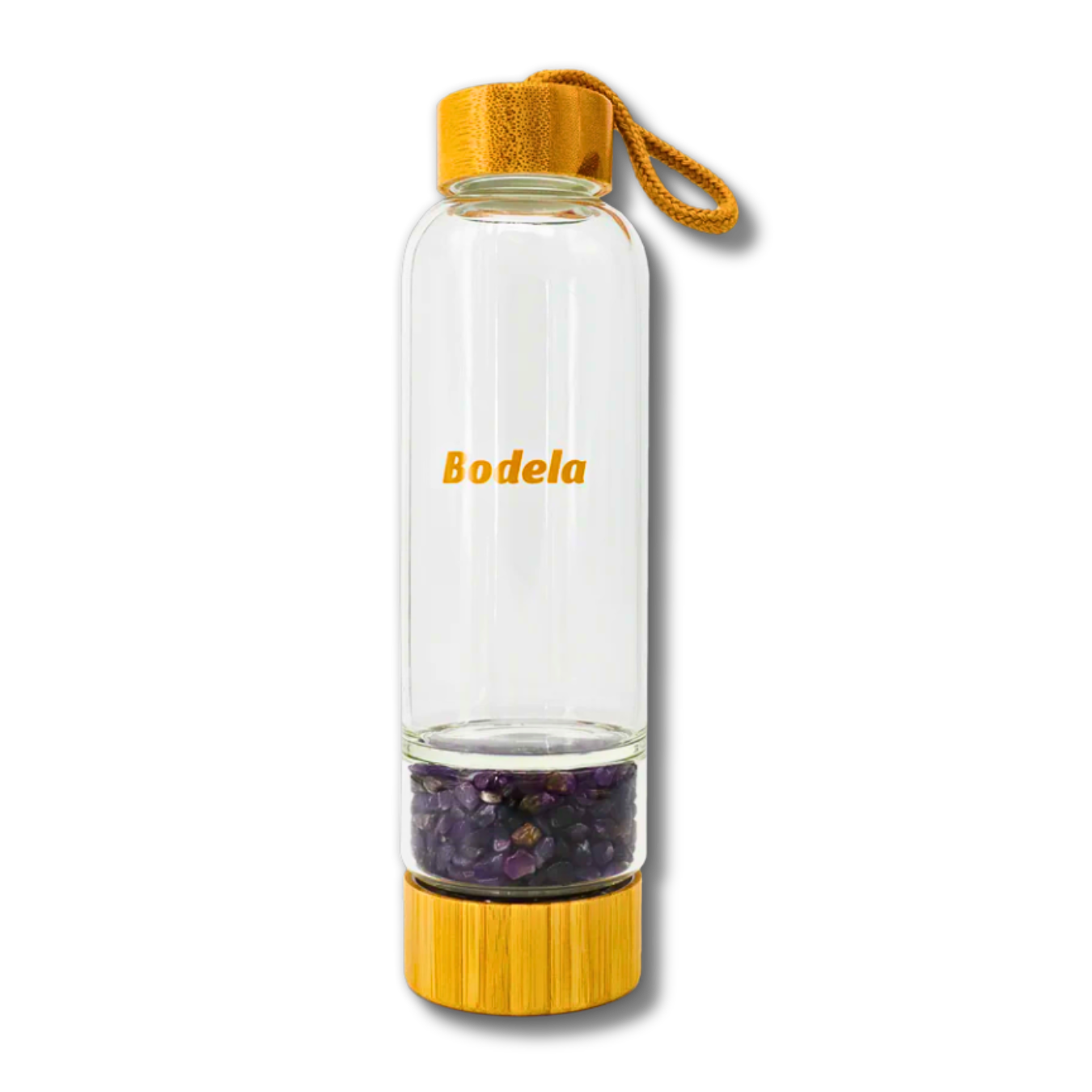 Amethyst Glass Water Bottle