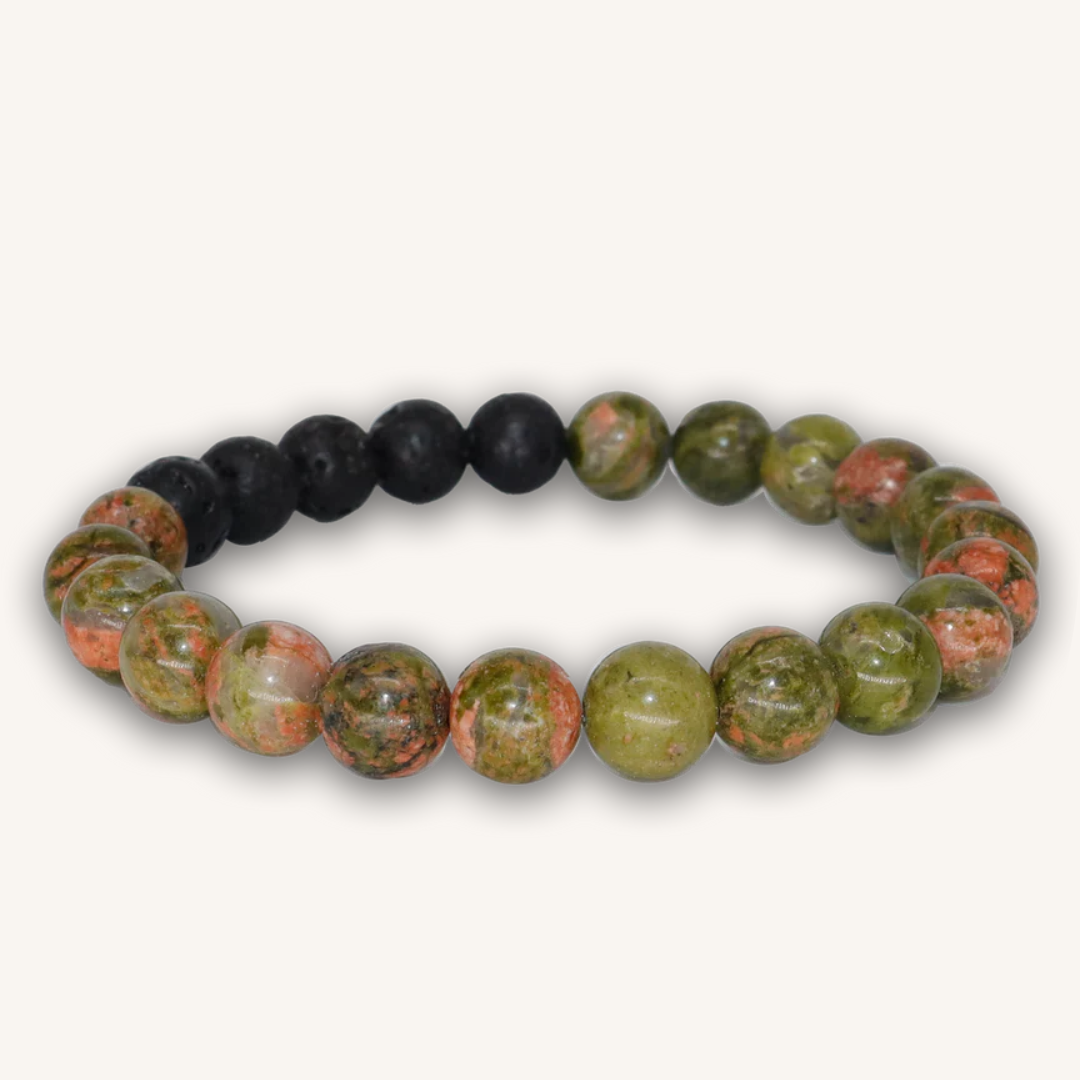 Unakite Essential Oil Bracelet