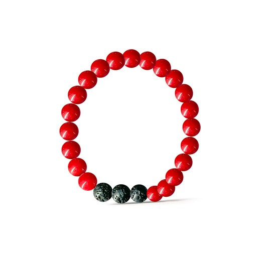 Red Coral Essential Oil Bracelet - Bodela