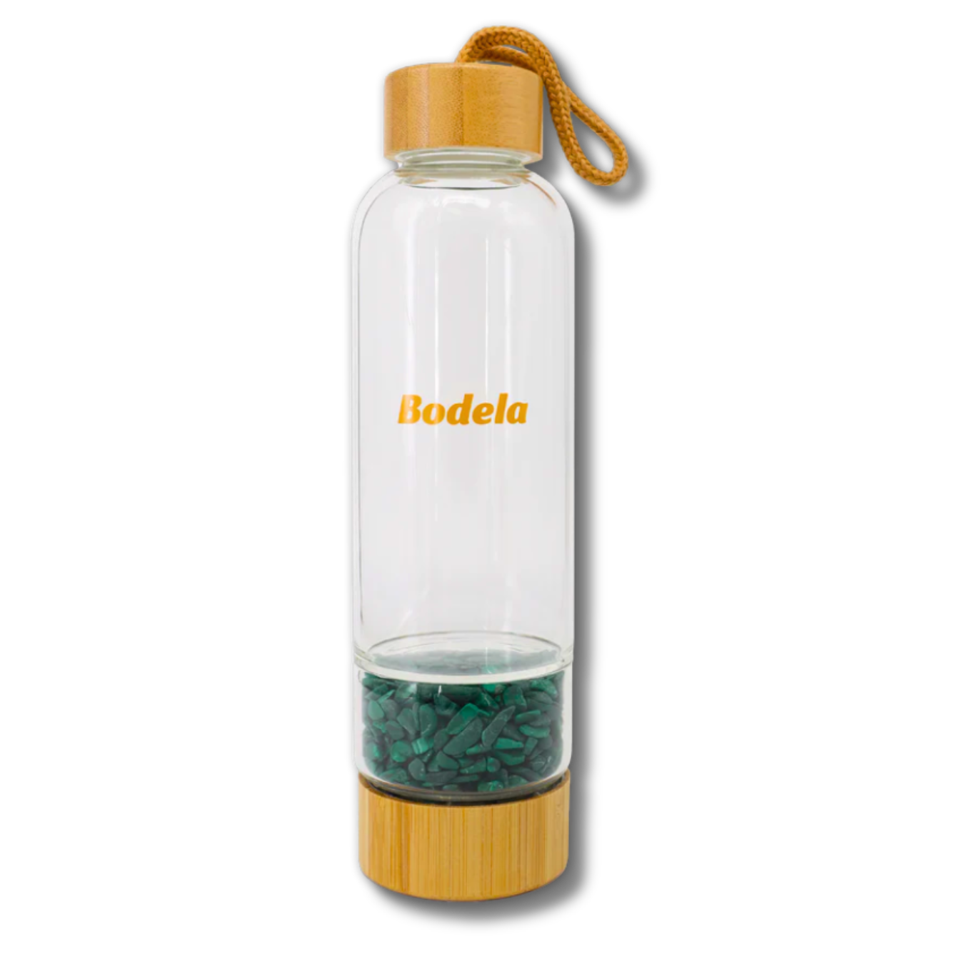 Malachite Glass Water Bottle